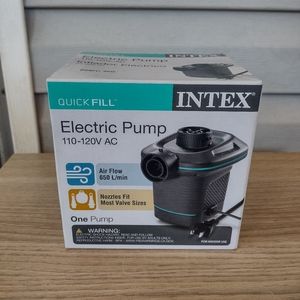 Intex Quick Fill Electric Pump 110-120V AC Inflates & Deflates Quickly NEW